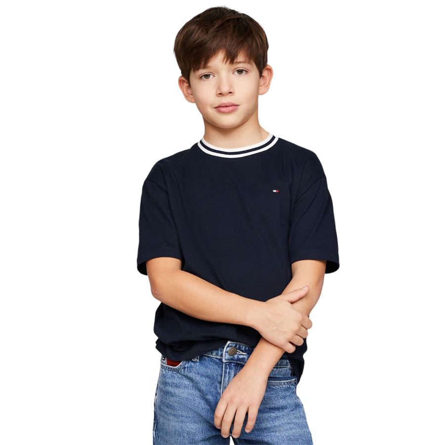 VARSITY COLLAR TEE S/S Tommy Hilfiger | THKB0KB08818DW5X
